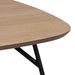 Caracas Square Coffee Table in Oak and Matt Black