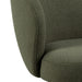 Soli Round Dining Table in Oak/Black 120x75cm Included 4 Darlene Dining Chair with Armrest and Swivel Function in Green