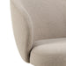 Soli Round Dining Table in Oak/Black 120x75cm Included 4 Darlene Dining Chair with Armrest and Swivel Function in Beige