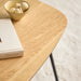 Caracas Rectangular Coffee Table in Oak and Matt Black