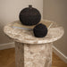 Naxos Side Table in Brown Marble