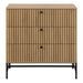 Albany Chest of 3 Drawers in Oak/Black Legs
