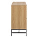 Albany Chest of 3 Drawers in Oak/Black Legs