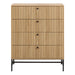 Albany Chest of 4 Drawers in Oak/Black Legs