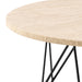 Prunus Round Coffee Table in Matt Beige and Matt Black Coated Steel Base 80x46.4cm