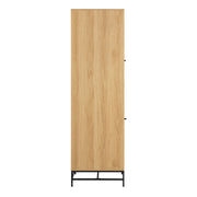 Albany Wardrobe 2 Doors in Oak/Black Legs