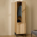 Albany Wardrobe 2 Doors in Oak/Black Legs