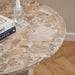 Naxos Round Coffee Table in Brown Marble