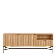 Jaipur Sideboard With 2 Doors and 2 Shelves in Oak