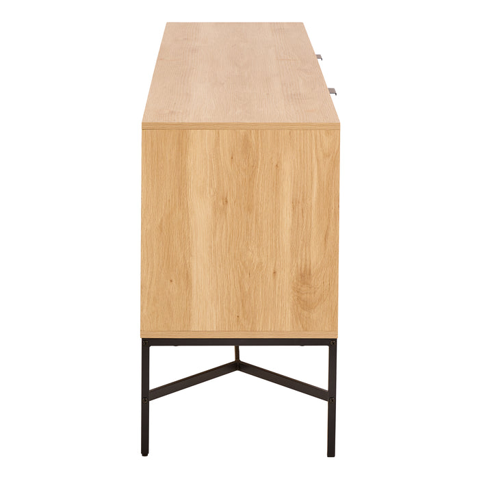 Jaipur Sideboard With 2 Doors and 2 Shelves in Oak