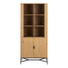Jaipur Display Cabinet With 4 doors and 6 Shelves in Wild Oak 