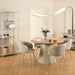 Soli Round Dining Table in Oak/Grey 120x75cm