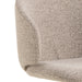 Soli Round Dining Table in Oak/Grey 120x75cm Included 4 Ella Swivel Beige Dining Chair