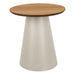 Soli Round Coffee Table in Oak/Grey 45x48cm