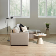 Soli Round Coffee Table in Oak/Grey 45x48cm