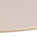 Ibiza Round Dining Table with Beige Top and Matt Beige Base 110x74cm