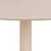Ibiza Round Dining Table with Beige Top and Matt Beige Base 110x74cm