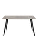Wicklow Rectangular Dining Table in Grey/Black