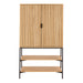 Jaipur Cabinet 2 Doors 3 Shelves With Oak Lamella Front