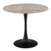 Malta Ceramic Round Dining Table Brown/Black 90x75 cm