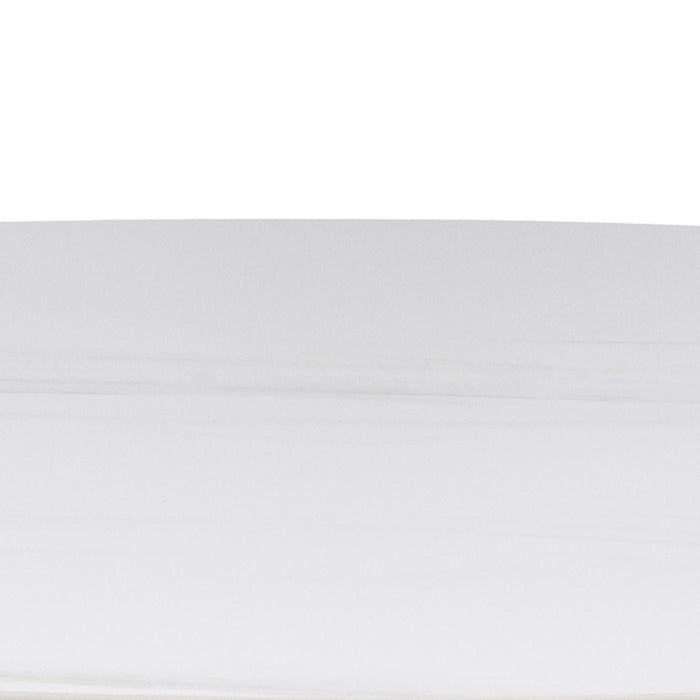 Malta Round Bar Table in Ceramic White