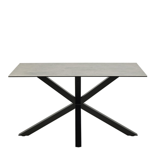 Heaven Dining Table with Ceramic Grey Top 135cm