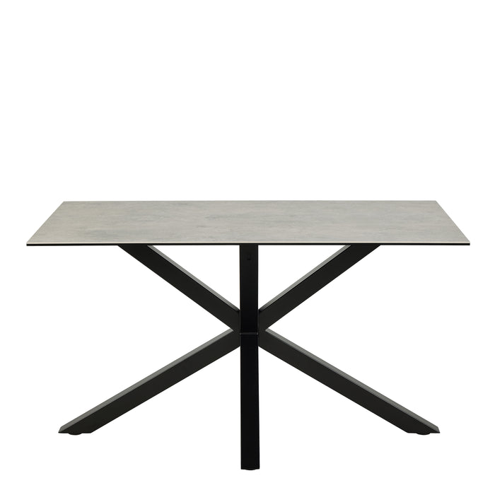 Heaven Dining Table with Ceramic Grey Top 135cm
