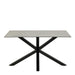 Heaven Dining Table with Ceramic Grey Top 135cm