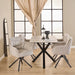 Heaven Dining Table with Ceramic Grey Top 135cm