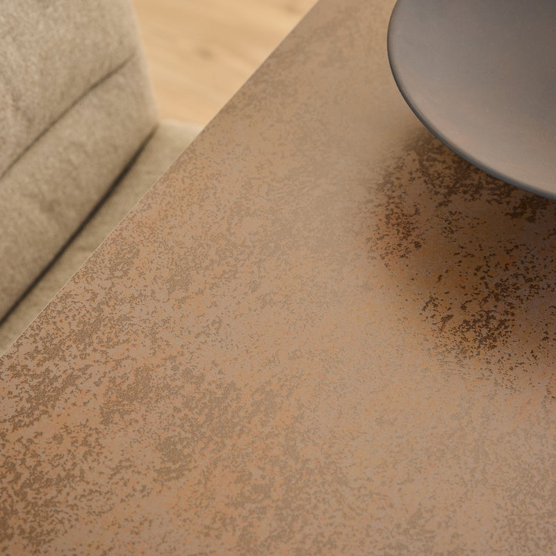 Heaven Dining Table with Ceramic Rusty Brown Top 135cm