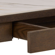 Southampton Console Table 1 Drawer in Cream Ceramic