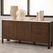 Southampton Sideboard With 2 Doors 2 Drawers and 2 Shelves in Cream Ceramic 