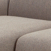 Midfield 2-Seater Chaiselongue Sofa LHF (Reversible Module) in Cona Boucle Beige 1 Fabric, Base in Matt Black