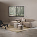 Midfield 2-Seater Chaiselongue Sofa LHF (Reversible Module) in Cona Boucle Beige 1 Fabric, Base in Matt Black