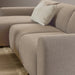 Midfield 2-Seater Chaiselongue Sofa LHF (Reversible Module) in Cona Boucle Beige 1 Fabric, Base in Matt Black