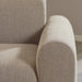 Midfield 2-Seater Chaiselongue Sofa LHF (Reversible Module) in Cona Boucle Beige 1 Fabric, Base in Matt Black