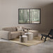 Midfield 2-Seater Chaiselongue Sofa RHF (Reversible Module) in Cona Boucle Beige 1 Fabric, Base in Matt Black