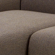 Midfield 2-Seater Chaiselongue Sofa LHF (Reversible Module) in Cona Boucle Taupe 2 Fabric, Base in Matt Black