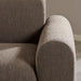 Midfield 2-Seater Chaiselongue Sofa LHF (Reversible Module) in Cona Boucle Taupe 2 Fabric, Base in Matt Black