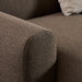 Midfield 2-Seater Chaiselongue Sofa LHF (Reversible Module) in Cona Boucle Taupe 2 Fabric, Base in Matt Black