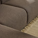 Midfield 2-Seater Chaiselongue Sofa LHF (Reversible Module) in Cona Boucle Taupe 2 Fabric, Base in Matt Black