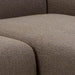 Midfield 2-Seater Chaiselongue Sofa RHF (Reversible Module) in Cona Boucle Taupe 2 Fabric, Base in Matt Black