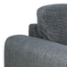 Omaha Corner Sofa With Open End RHF, in Basel Dark Grey 19 Fabric, Base Matt Black Steel