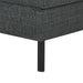 Omaha Corner Sofa With Open End RHF, in Basel Dark Grey 19 Fabric, Base Matt Black Steel